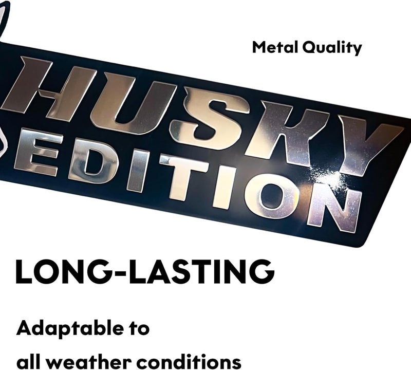 Queenik Dog Edition 3D Car Badge, Laser Cutting Metal Emblem, Cute Dogs Decals (Husky) - Image 3